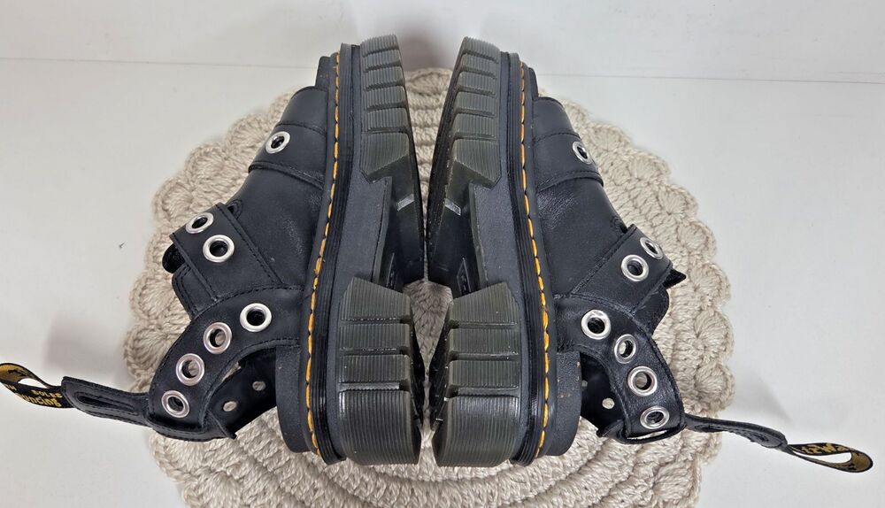 Dr. Martens Ricki Hardware Nappa Lux Leather Platform Sandals Womens US Size 5 * - Picture 10 of 14